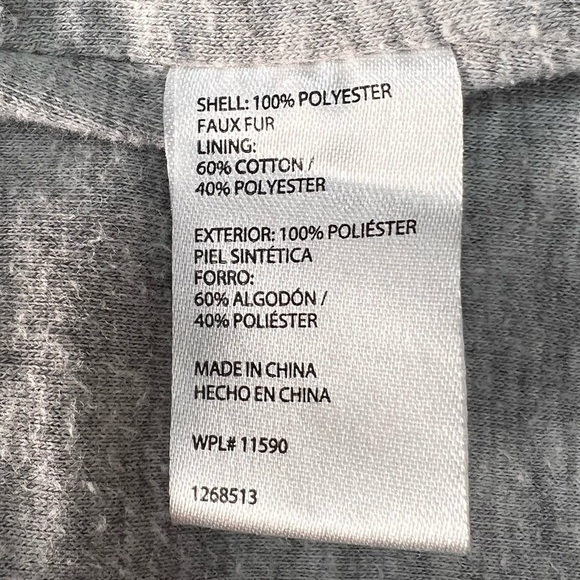 WEATHERPROOF Vintage Gray Frosty Tipped Sherpa Pullover Sweater Fleece - Sz Sml - Picture 7 of 8